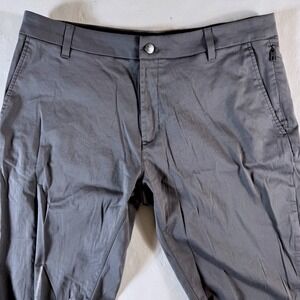 BirdDogs Men's 36x30 Chino Pants Flat Front Stretch Performance Pants Gray